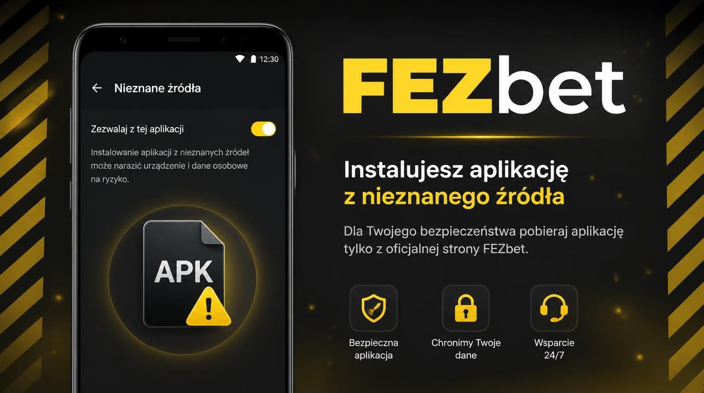 Komunikat Androida ostrzegający przed nieznanymi źródłami instalacji APK